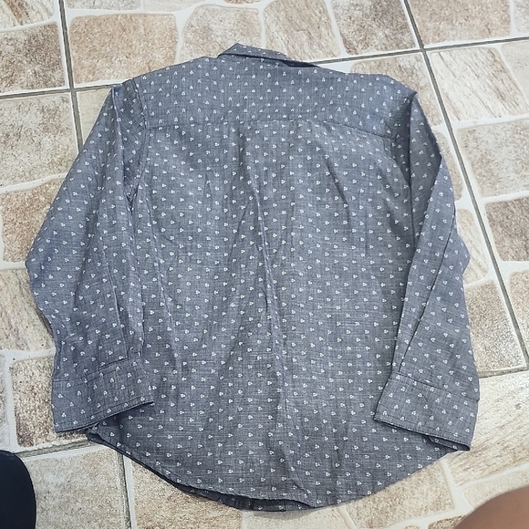 Wrangler Charcoal Shirt with White Pattern - Picture 3 of 6